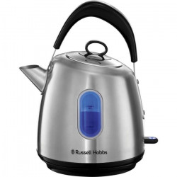 Russell Hobbs 28130-70 Bouilloire 1,5L Stylevia, Acier Inoxydable, Ebullition Rapide, Eclairage Bleu, Look Vintage