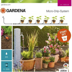 GARDENA Kit arrosage goutte-a-goutte plantes en pots  Micro-Drip  Convient pour 15 pots  (13003-26)