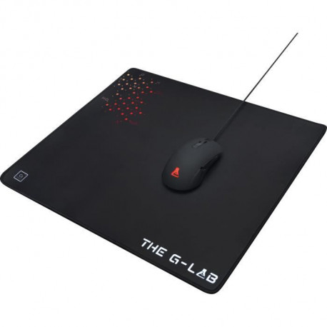 THE G-LAB  PAD-CEASIUM Tapis de souris Gaming L 450x400x4mm avec gomme anti-dérapante