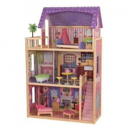 KIDKRAFT - Maison de poupées Kayla en bois + 11 pieces - Rose