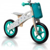 KINDERKRAFT - Draisienne Runner Star - En bois - Bleu Cyan
