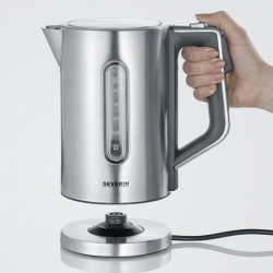 SEVERIN WK3418 Bouilloire 1,7 L a température réglable jusqu'a 100°C, pas de 5°C, Affichage LCD, Sans Bisphénol A, Socle 360°…