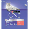 PURINA ONE Croquettes au saumon et au riz - Pour chat adulte sensible - 1,5 kg