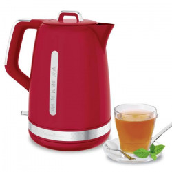 MOULINEX BY320510 Soleil Bouilloire électrique sans fil, Capacité 1,7 L, Base pivotante 360°, Résistance cachée, 2 niveaux d'eau