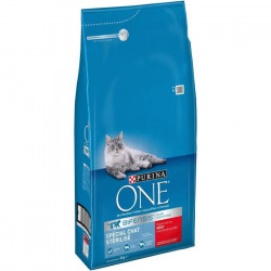 PURINA ONE Croquettes au boeuf et au blé - Pour chat adulte stérilisé - 6 kg