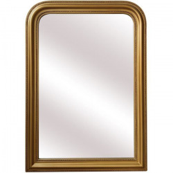 HOME DECO FACTORY Miroir déco moulure M1 Paulownia - Dorée