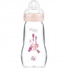 MAM Biberon Verre +0m Oiseau Rose 260ml