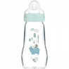 MAM Biberon Verre +0m Écureuil Bleu 260ml