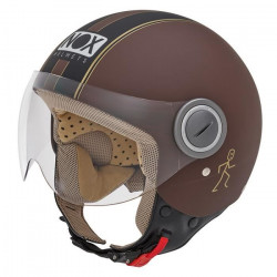 Casque jet Marron S  55-56 cm