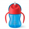 PHILIPS AVENT SCF796/01 Tasse a paille - 200ml - 9 mois+ - Bleu/Rouge