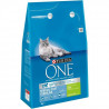 PURINA ONE Croquettes a la dinde et au blé - Pour chat adulte stérilisé - 3 kg