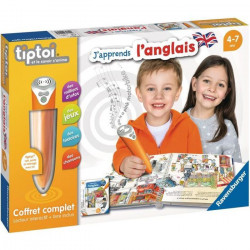 tiptoi - Coffret complet lecteur interactif + Livre J'apprends l'anglais  -  Ravensburger - Jeu électronique éducatif - Des 4…