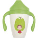 MILL'O BÉBÉ Tasse d'apprentissage en fibres naturelles - Anti-fuite et ergonomique - Design pomme - 6 a 18 mois