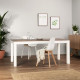Table de séjour 6/8 personnes - Chene et hévéa massif - L 180 x P 90 x H 75 cm - RICHE