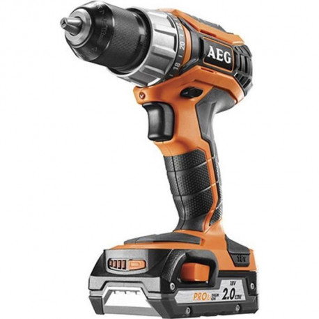 Perceuse visseuse compacte AEG 18V Li-ion - 2 batteries 2.0Ah - 1 chargeur 40min - BS18C2 Li-202C