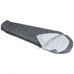 ABBEY CAMP Sac de couchage momie - 100% polyester - Température de confort : 10°C env - 200 x 80cm - Gris