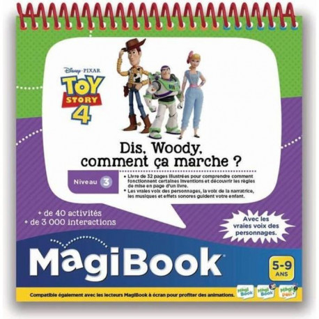 VTECH - MAGIBOOK - TOY STORY 4 - Dis Woody, Comment ça marche ?
