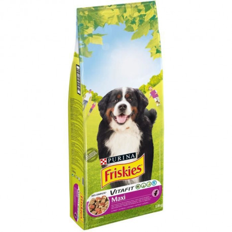 FRISKIES Croquettes Vitafit Maxi au boeuf - Pour chien adulte de plus de 25 kg - 18 kg