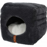 ZOLUX Niche panier 2 en 1 ouatiné Paloma pour chat - 35 x 35 x 35 cm - Beige