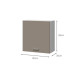 EXTRA - Meuble haut de cuisine 60cm -  Gris Argile Mat