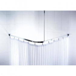 RIDDER Rail de douche de coin universel avec crochets chromés 52500