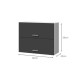 EXTRA - Meuble haut de cuisine 80cm 2 Portes a projection  -  Gris Mat