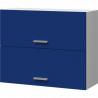 Meuble Haut mélaminé Bleu Mat L 80cm - EXTRA