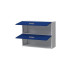 Meuble Haut mélaminé Bleu Mat L 80cm - EXTRA