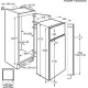 ELECTROLUX KTB2DE16S - Réfrigérateur congélateur haut encastrable - 259L (209L+50L) - Froid Brassé - L55 x H164cm - Blanc