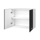 EXTRA - Meuble haut de cuisine L 80cm 2 Portes  -  Gris Laqué