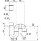 WIRQUIN Siphon de lavabo - PVC - Sortie horizontale ou verticale a coller