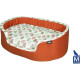 AIME Corbeille ovale pour Chien, Sweet Tropical, Taille M 70X60cm pour Chien moyen, Coussin Amovible, Panier Confort Design N…