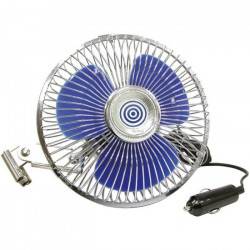 Ventilateur 12v métal, sur bras oscillant, 15,3cm