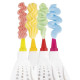 GIMEL Poche a douille + 4 embouts rouge, vert, orange et blanc
