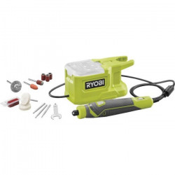 RYOBI ONE+ Mini-outil multifonction 18V avec 15 accessoires - RRT18-0