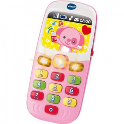 VTECH BABY - Baby Smartphone Bilingue Rose - Jouet Bébé