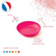 MILL'O BÉBÉ Assiette micro-ondable Polypropylene 18,5 CM Rouge grenadine opaque