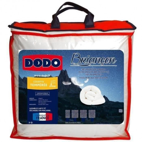 DODO Couette naturelle Briançon - 140 x 200 cm - Blanc