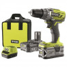 RYOBI ONE+ Perceuse 18 Volts - 2 batteries 2,0Ah & 4,0Ah - R18DD3-2415BS
