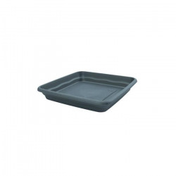 PLASTIKEN plateau carré Ø 23 cm - Anthracite