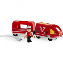 Brio World Train de Voyageur Rechargeable + cable USB - Accessoire Circuit de train en bois - Ravensburger - Mixte des 3 ans …