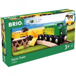 Brio World Train des Animaux de la Ferme   - Accessoire Circuit de train en bois - Ravensburger - Mixte des 3 ans - 33404