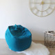 Poire FLO Coton Bleu canard - D 75 x H 110 cm