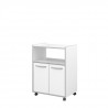 EKIPA Desserte de cuisine L 60 cm - Blanc mat - READY