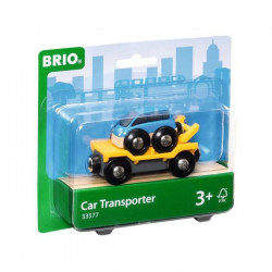 Brio World Wagon Transport de Voiture avec Rampe - Accessoire pour circuit de train en bois - Ravensburger - Mixte des 3 ans …