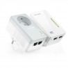 TP-Link TL-WPA4225 KIT kit de 2 CPL 600 Mbps Wi-Fi 300 Mbps avec 2 Ports Ethernet et Prise Intégrée -