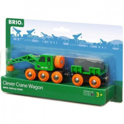 Brio World Wagon Grue Ingénieux - Accessoire aimanté pour circuit de train en bois - Ravensburger - Mixte des 3 ans - 33698