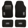 WRC 4 Tapis Universels en Moquette Velours Noir