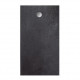Receveur de douche en résine - Rectangulaire - 160x90x3,5 cm - OCEANIC - Gris anthracite - Bonde de vidage et pieds inclus - …