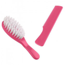 THERMOBABY Brosse et peigne - Rose bonbon